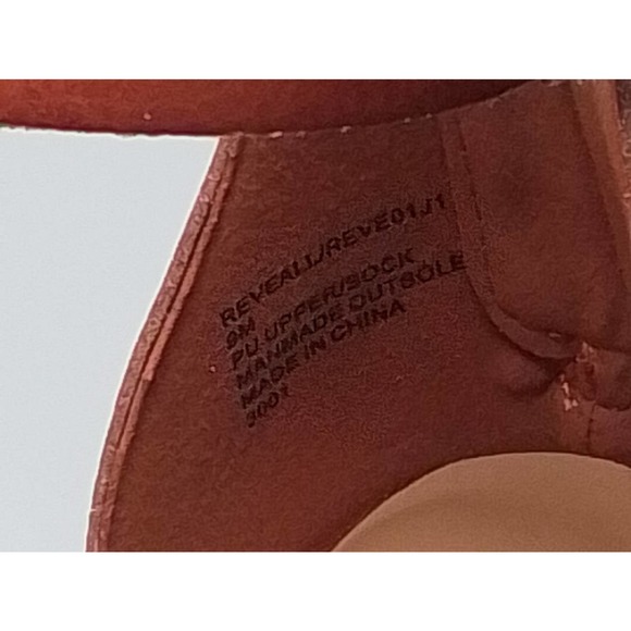 Steve MaddenMadden Girl Estoria Cognac Leather Ankle Strap Block Heels - Picture 7 of 8